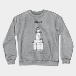 Sabine Bank Lighthouse - Texas - SBDpng Crewneck Sweatshirt